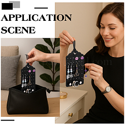 6 сумка из искусственной кожи подставки для сережек&nbsp;AJEW-PH0007-23