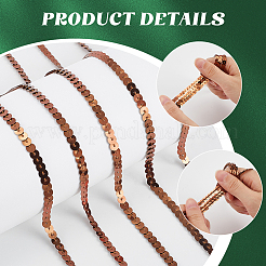 1 Rolle glitzerndes PVC-Paillettenband&nbsp;OCOR-SP0001-02A