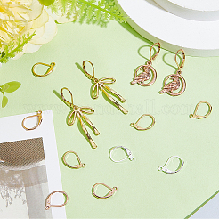 60 шт. 3 стиля фурнитуры для сережек с застежкой-молнией из нержавеющей стали 304&nbsp;STAS-BBC0008-30E