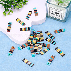 Полупрозрачные подвески из смолы и орехового дерева RESI-TAC0017-47-A04