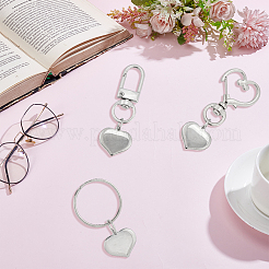 9 шт. 3 стиля брелоков из нержавеющей стали 304&nbsp;KEYC-BBC0001-18