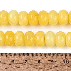 Natürliche weiße Jade perlen Stränge&nbsp;G-Q613-02A-03