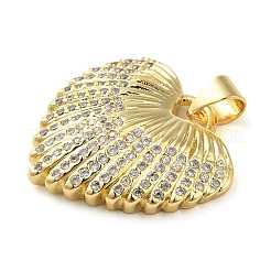 Покрытие стойки латунь микропаве прозрачные подвески из кубического циркония&nbsp;KK-C047-12G