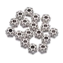 Тибетском стиле цветок Шарики прокладки&nbsp;X-AA0528