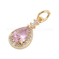 Pendentifs en laiton zircon cubique pavé&nbsp;LS-KK-Q096-14D-G