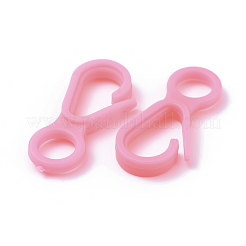 プラスチックカニカン  ピンク  33x15.5x4.5mm  穴：7.5mm&nbsp;X-KY-D012-08