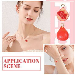 12шт 2 стиля непрозрачные подвески из смолы RESI-CA0001-76