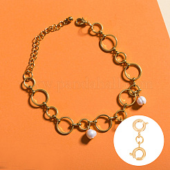 Латунные застежки с двойным пружинным кольцом&nbsp;FIND-AB00055