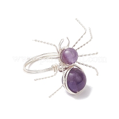 Кольца из натурального драгоценного камня RJEW-TA00211-02