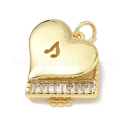Pendentifs en laiton zircon cubique transparent&nbsp;KK-D289-01G-06