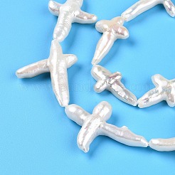 Природные Кеши жемчуг пряди PEAR-S020-M04