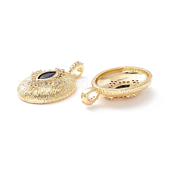 Подвески из латуни с микро паве темно-синий кубический цирконий&nbsp;X-ZIRC-Z019-19G-NR