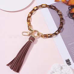 Porte-clés bracelet à maillons de chaîne&nbsp;HJEW-SW00013-09