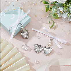 3 pz cuore 316 acciaio inossidabile ciondolo medaglione decorazioni&nbsp;HJEW-AB00210