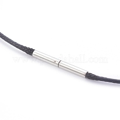 Вощеный шнур ожерелье материалы MAK-E665-04B