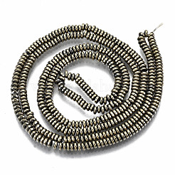 Гальванизировать немагнитных синтетический гематит бисер пряди&nbsp;G-T114-58-02