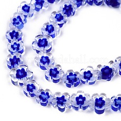 Millefiori a mano fili di perline di vetro&nbsp;LAMP-N029-017B-13