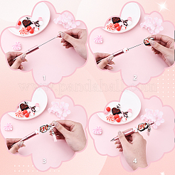 Персонализированные наборы ручек для вышивки бисером своими руками ко дню святого валентина&nbsp;DIY-YW0012-96