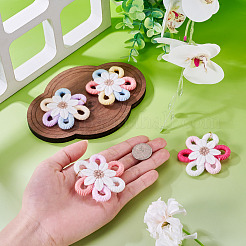 4 Stück Stoffblumenanhänger&nbsp;PALLOY-TAC0256