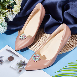 2 шт. зажимы для пряжек для обуви из платинового сплава ALRI-FG0001-04B