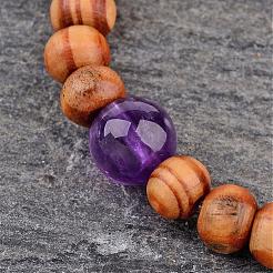 Круглый лес из бисера браслеты простирания BJEW-JB02285