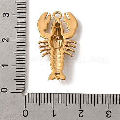 Ciondoli in acciaio inossidabile 304 a tema oceano&nbsp;STAS-K255-21G-G