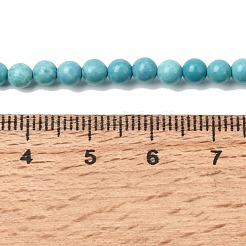 Gefärbte natürliche Magnesitperlenstränge&nbsp;G-A323-A01-4mm