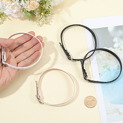 2 пара двухцветных женских регулируемых съемных ремешков из искусственной кожи для обуви на высоком каблуке&nbsp;AJEW-CL0002-06A