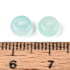 Выпечка расписные стеклянные бусины имитация нефрита&nbsp;DGLA-C005-A01-3x6mm-04