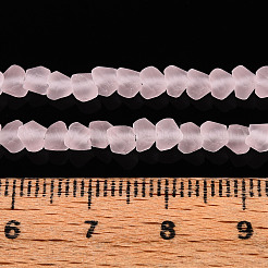 Матовые прозрачные стеклянные бусины&nbsp;X1-GLAA-N016-4mm-10