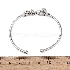 Messing Micro Pave klare Zirkonia Armreifen&nbsp;BJEW-H209-07P