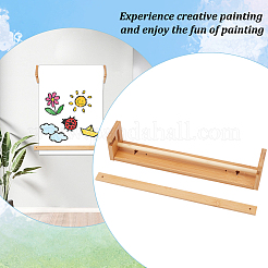 Wandhängender Zeichenpapierrollenhalter aus Holz&nbsp;DIY-WH0496-66