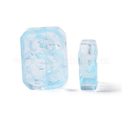 Perles de verre peintes par pulvérisation transparent&nbsp;GLAA-I050-08D