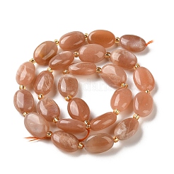 Натуральный персиковый лунный камень G-H005-A16-02