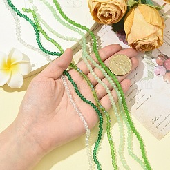 6 нить 6 стилей гальванические стеклянные бусины нити&nbsp;EGLA-YW0005-46A