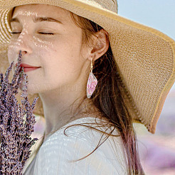 Набор для изготовления сережек в виде бабочек своими руками&nbsp;DIY-TA0005-06