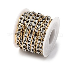 Двухцветные цепи Figaro из нержавеющей стали 304 CHS-K023-05GP