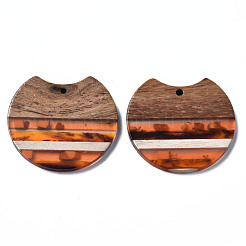 Colgantes de resina y madera de nogal&nbsp;RESI-N025-014A-D01