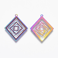 Ионное покрытие (ip) филигранные подвески из нержавеющей стали 304&nbsp;LS-STAS-T057-04