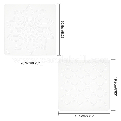 2 foglio 2 stili di modelli di stencil per disegno e pittura in plastica&nbsp;DIY-CA0001-87
