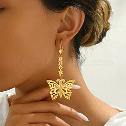 Элегантные полые серьги-кольца с кисточками из латуни во французском стиле&nbsp;JT4875