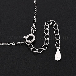 925 квадратная подвеска из стерлингового серебра&nbsp;NJEW-T018-60P