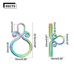 Застежки-тоглы из нержавеющей стали 304 с вакуумным покрытием pvd STAS-UN0009-83M