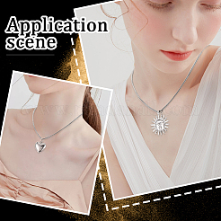 12 шт. классический простой комплект из круглой цепочки-змейки из нержавеющей стали 304&nbsp;NJEW-SC0001-18