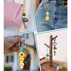 50 Stück 19 Stile Saint Patrick's Day Silikon & Messing Strass Abstandsperlen Zubehörse Kits&nbsp;DIY-FS0010-50