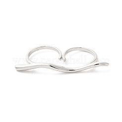 Doppelringe aus Messing&nbsp;RJEW-P098-03P