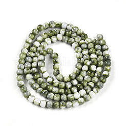 Выпечка окрашенные стеклянные бусины пряди DGLA-N003-6mm-C06