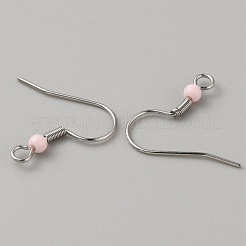 Ganchos para pendientes de acero inoxidable 304&nbsp;LS-STAS-WH0027-64P-01