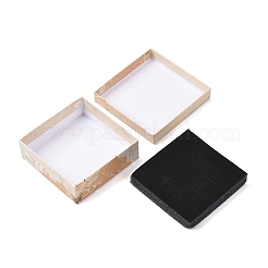 Cajas de cartón cuadradas para joyería con estampado de pintura al óleo floral&nbsp;CBOX-A010-01B-07