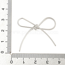 Подвески-бантики из нержавеющей стали 304 STAS-M001-03P